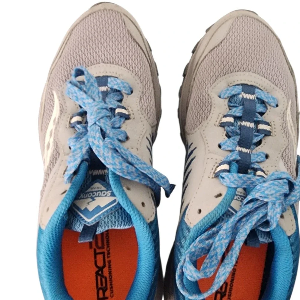 Saucony‎ Excursion TR 15 Women's Trail Running Shoes Grey Blue Size 8